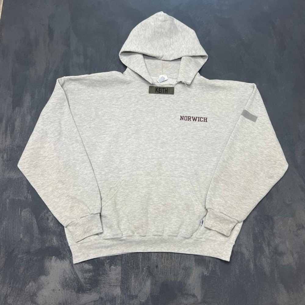 Vintage Russell Athletic Hoodie Mens XL Gray 2000s Corps Of Cadet